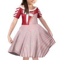 Custom Danmark 2024 Football Family Matching Off Shoulder Short Dress and Hawaiian Shirt We are Red We are White We are Danish Dynamite - Wonder Print Shop