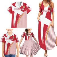 Custom Danmark 2024 Football Family Matching Summer Maxi Dress and Hawaiian Shirt We are Red We are White We are Danish Dynamite - Wonder Print Shop
