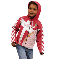 Custom Danmark 2024 Football Kid Hoodie We are Red We are White We are Danish Dynamite - Wonder Print Shop