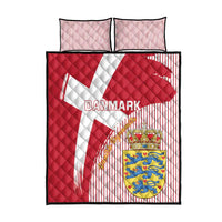 Danmark 2024 Football Quilt Bed Set We are Red We are White We are Danish Dynamite - Wonder Print Shop