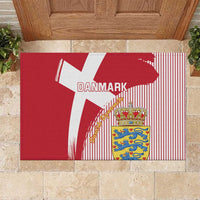 Danmark 2024 Football Rubber Doormat We are Red We are White We are Danish Dynamite - Wonder Print Shop
