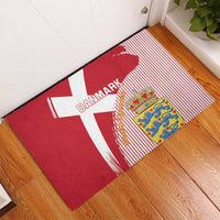 Danmark 2024 Football Rubber Doormat We are Red We are White We are Danish Dynamite - Wonder Print Shop