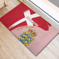 Danmark 2024 Football Rubber Doormat We are Red We are White We are Danish Dynamite - Wonder Print Shop