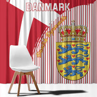 Danmark 2024 Football Window Curtain We are Red We are White We are Danish Dynamite - Wonder Print Shop