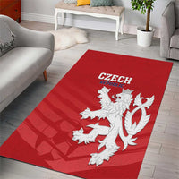 Czech Republic 2024 Football Area Rug Jeden Tym Jeden Cil Czechia - Wonder Print Shop