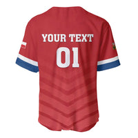 Custom Czech Republic 2024 Football Baseball Jersey Jeden Tym Jeden Cil Czechia - Wonder Print Shop