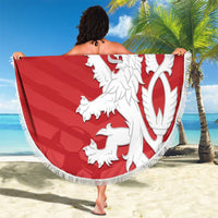 Czech Republic 2024 Football Beach Blanket Jeden Tym Jeden Cil Czechia - Wonder Print Shop