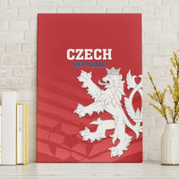 Czech Republic 2024 Football Canvas Wall Art Jeden Tym Jeden Cil Czechia - Wonder Print Shop