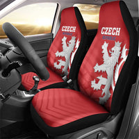 Czech Republic 2024 Football Car Seat Cover Jeden Tym Jeden Cil Czechia - Wonder Print Shop