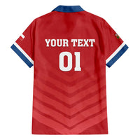 Custom Czech Republic 2024 Football Family Matching Long Sleeve Bodycon Dress and Hawaiian Shirt Jeden Tym Jeden Cil Czechia - Wonder Print Shop