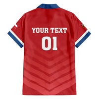 Custom Czech Republic 2024 Football Family Matching Puletasi and Hawaiian Shirt Jeden Tym Jeden Cil Czechia - Wonder Print Shop