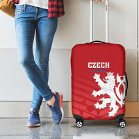 Czech Republic 2024 Football Luggage Cover Jeden Tym Jeden Cil Czechia - Wonder Print Shop