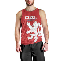 Custom Czech Republic 2024 Football Men Tank Top Jeden Tym Jeden Cil Czechia - Wonder Print Shop