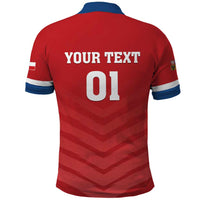 Custom Czech Republic 2024 Football Polo Shirt Jeden Tym Jeden Cil Czechia - Wonder Print Shop