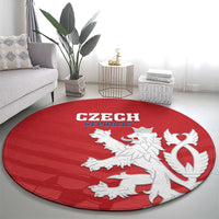 Czech Republic 2024 Football Round Carpet Jeden Tym Jeden Cil Czechia