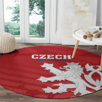 Czech Republic 2024 Football Round Carpet Jeden Tym Jeden Cil Czechia