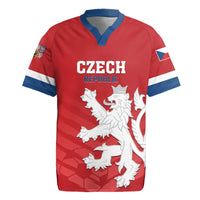 Custom Czech Republic 2024 Football Rugby Jersey Jeden Tym Jeden Cil Czechia - Wonder Print Shop