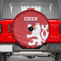 Czech Republic 2024 Football Spare Tire Cover Jeden Tym Jeden Cil Czechia - Wonder Print Shop