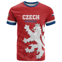 Custom Czech Republic 2024 Football T Shirt Jeden Tym Jeden Cil Czechia - Wonder Print Shop