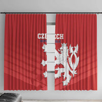 Czech Republic 2024 Football Window Curtain Jeden Tym Jeden Cil Czechia - Wonder Print Shop