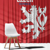 Czech Republic 2024 Football Window Curtain Jeden Tym Jeden Cil Czechia - Wonder Print Shop