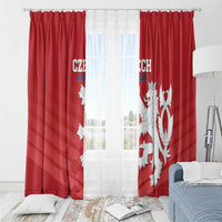 Czech Republic 2024 Football Window Curtain Jeden Tym Jeden Cil Czechia - Wonder Print Shop