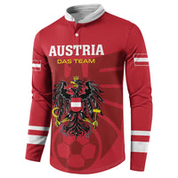 Custom Austria 2024 Football Button Sweatshirt Das Team Go Champions - Wonder Print Shop