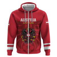 Custom Austria 2024 Football Hoodie Das Team Go Champions - Wonder Print Shop