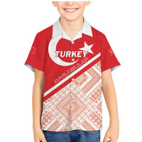 Custom Turkey 2024 Football Family Matching Mermaid Dress and Hawaiian Shirt Ay Yldzllar Biz Bitti Demeden Bitmez - Wonder Print Shop