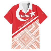 Custom Turkey 2024 Football Family Matching Off Shoulder Short Dress and Hawaiian Shirt Ay Yldzllar Biz Bitti Demeden Bitmez - Wonder Print Shop