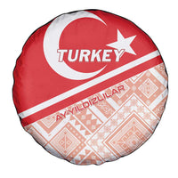 Turkey 2024 Football Spare Tire Cover Ay Yldzllar Biz Bitti Demeden Bitmez - Wonder Print Shop