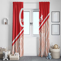 Turkey 2024 Football Window Curtain Ay Yldzllar Biz Bitti Demeden Bitmez - Wonder Print Shop