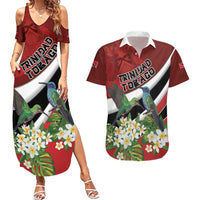 Personalized Trinidad and Tobago Couples Matching Summer Maxi Dress and Hawaiian Shirt Cairi Land of the Humming Bird - Wonder Print Shop
