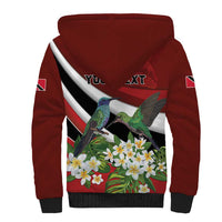 Personalized Trinidad and Tobago Sherpa Hoodie Cairi Land of the Humming Bird - Wonder Print Shop