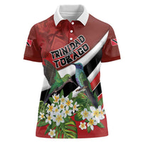 Personalized Trinidad and Tobago Women Polo Shirt Cairi Land of the Humming Bird - Wonder Print Shop