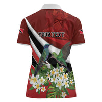 Personalized Trinidad and Tobago Women Polo Shirt Cairi Land of the Humming Bird - Wonder Print Shop
