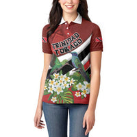 Personalized Trinidad and Tobago Women Polo Shirt Cairi Land of the Humming Bird - Wonder Print Shop