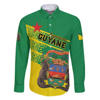 Personalized French Guiana Family Matching Long Sleeve Bodycon Dress and Hawaiian Shirt Lagwiyann In My Heart - Wonder Print Shop