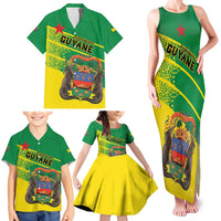 Personalized French Guiana Family Matching Tank Maxi Dress and Hawaiian Shirt Lagwiyann In My Heart - Wonder Print Shop