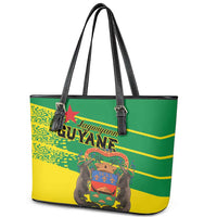 French Guiana Leather Tote Bag Lagwiyann In My Heart - Wonder Print Shop