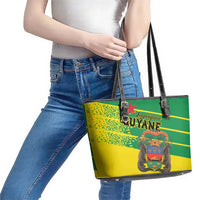 French Guiana Leather Tote Bag Lagwiyann In My Heart - Wonder Print Shop