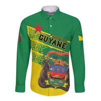 Personalized French Guiana Long Sleeve Button Shirt Lagwiyann In My Heart - Wonder Print Shop