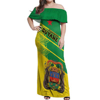Personalized French Guiana Off Shoulder Maxi Dress Lagwiyann In My Heart - Wonder Print Shop