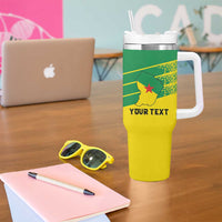 Personalized French Guiana Tumbler With Handle Lagwiyann In My Heart - Wonder Print Shop