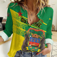 Personalized French Guiana Women Casual Shirt Lagwiyann In My Heart - Wonder Print Shop