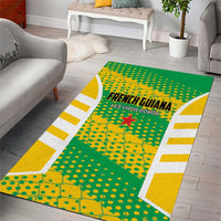 French Guiana Football Area Rug Go Les Yana Dokos - Wonder Print Shop