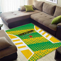 French Guiana Football Area Rug Go Les Yana Dokos - Wonder Print Shop