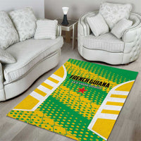 French Guiana Football Area Rug Go Les Yana Dokos - Wonder Print Shop