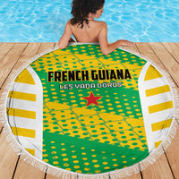 French Guiana Football Beach Blanket Go Les Yana Dokos - Wonder Print Shop
