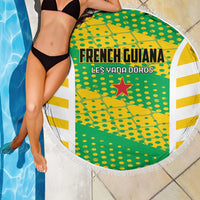 French Guiana Football Beach Blanket Go Les Yana Dokos - Wonder Print Shop